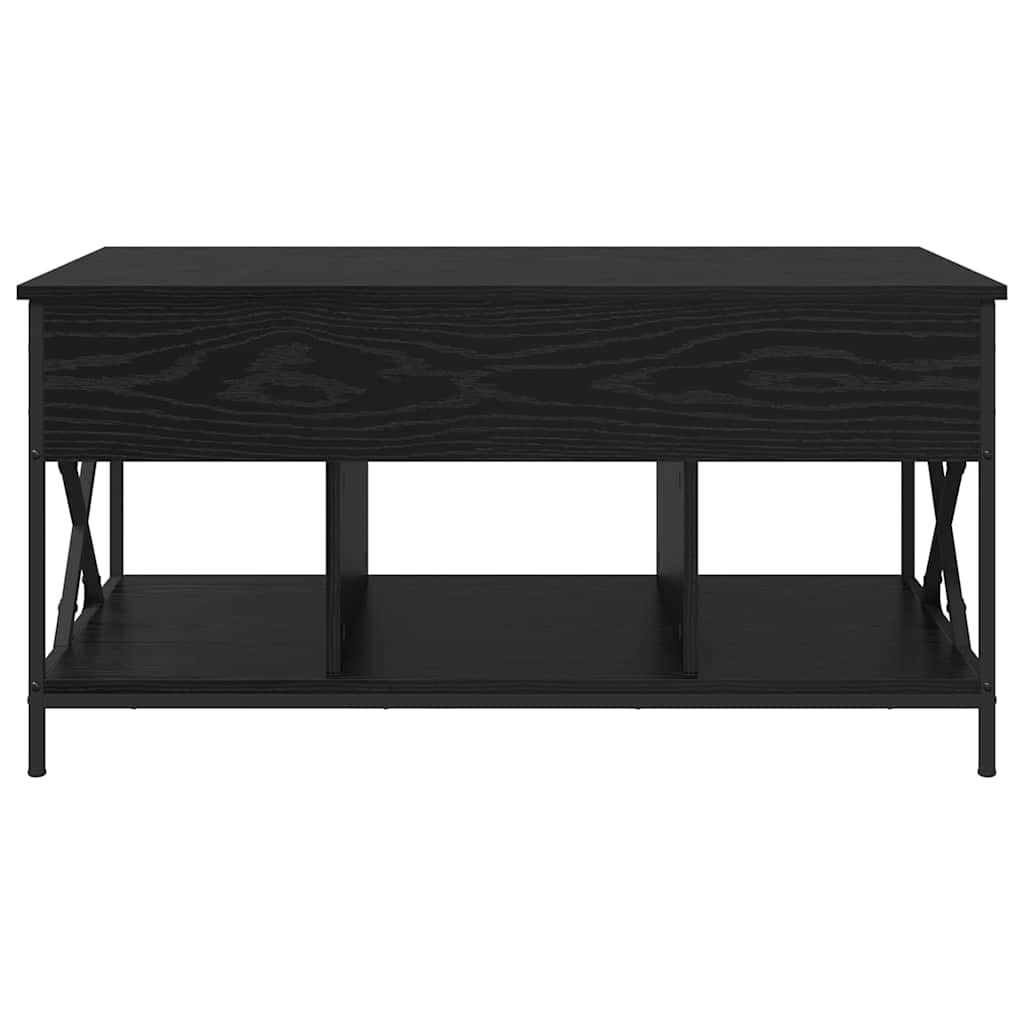 Coffee Table Black Oak 100 x 55 x 48.5 cm Engineered Wood