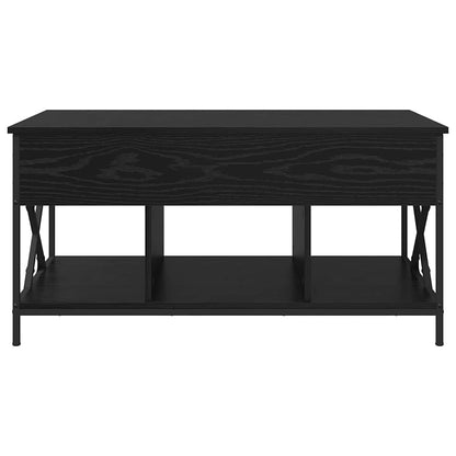 Coffee Table Black Oak 100 x 55 x 48.5 cm Engineered Wood