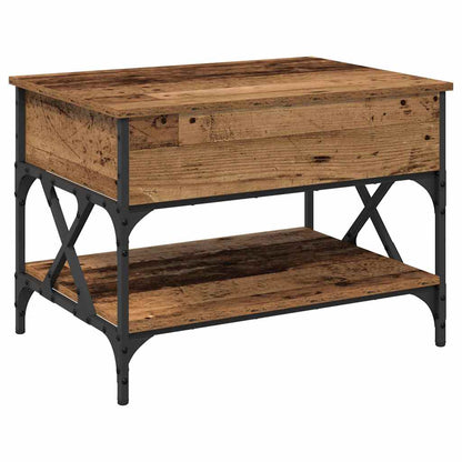Coffee Table Old Wood 70 x 50 x 50 cm Engineered Wood