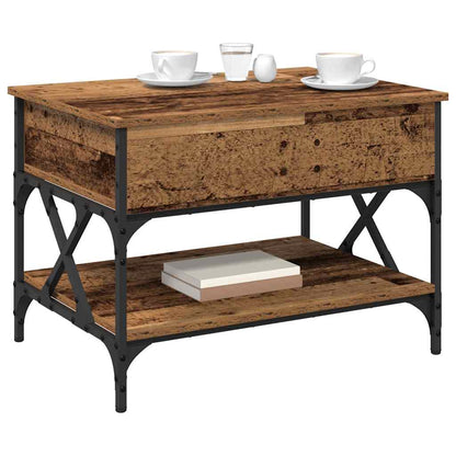 Coffee Table Old Wood 70 x 50 x 50 cm Engineered Wood