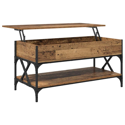 Coffee Table Old Wood 100 x 50 x 50 cm Engineered Wood