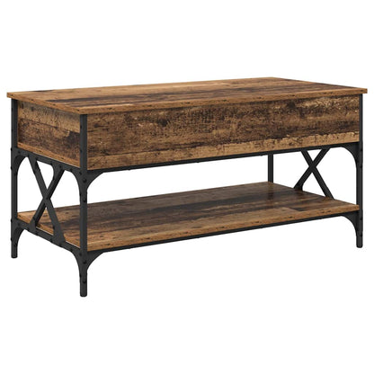 Coffee Table Old Wood 100 x 50 x 50 cm Engineered Wood