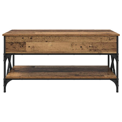 Coffee Table Old Wood 100 x 50 x 50 cm Engineered Wood