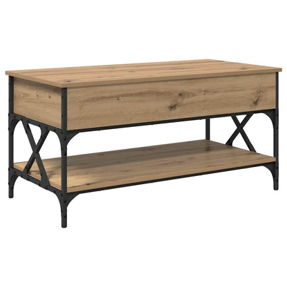 Coffee Table Artisan Oak 100 x 50 x 50 cm Engineered Wood