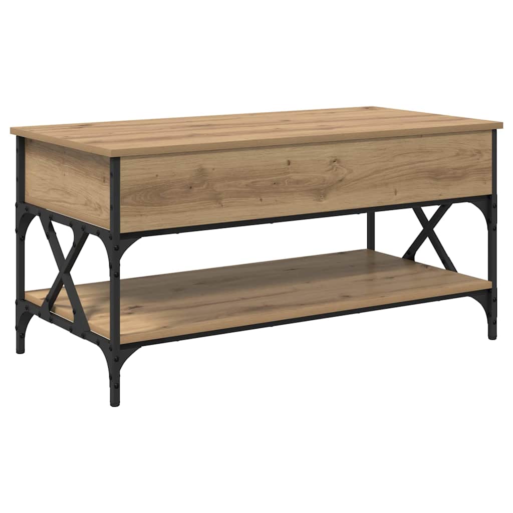 Coffee Table Artisan Oak 100 x 50 x 50 cm Engineered Wood