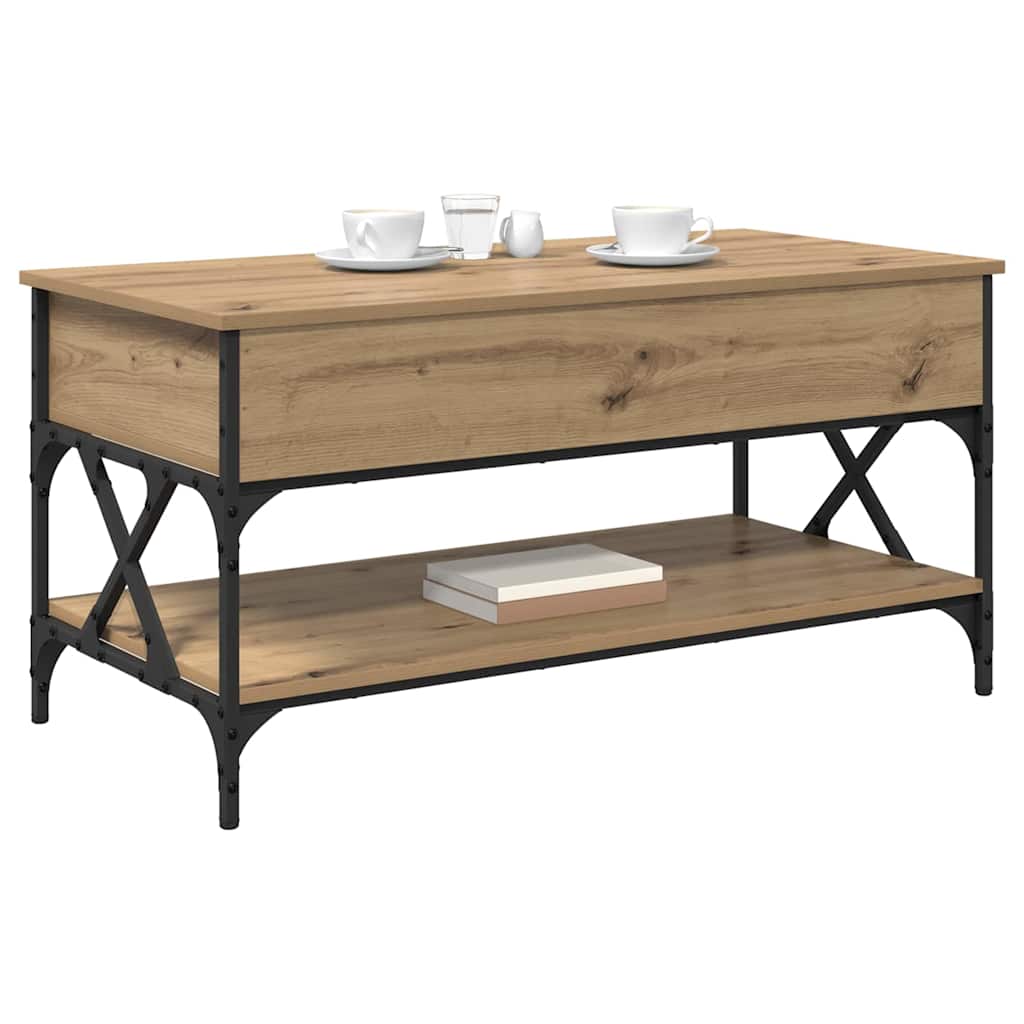Coffee Table Artisan Oak 100 x 50 x 50 cm Engineered Wood