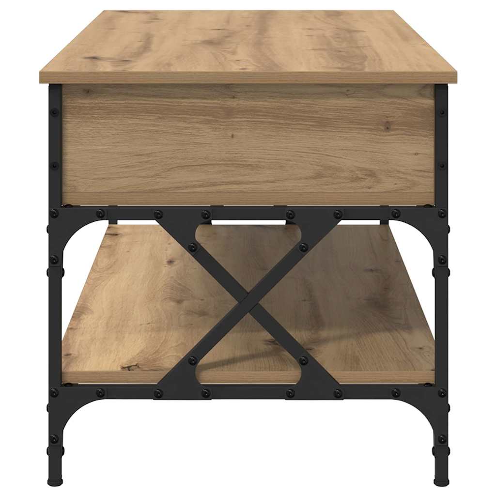 Coffee Table Artisan Oak 100 x 50 x 50 cm Engineered Wood