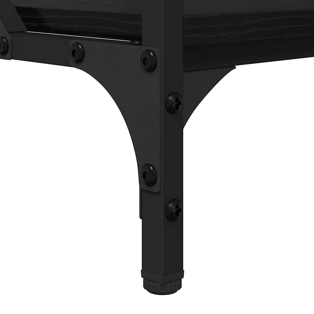 Coffee Table Black Oak 100 x 50 x 50 cm Engineered Wood