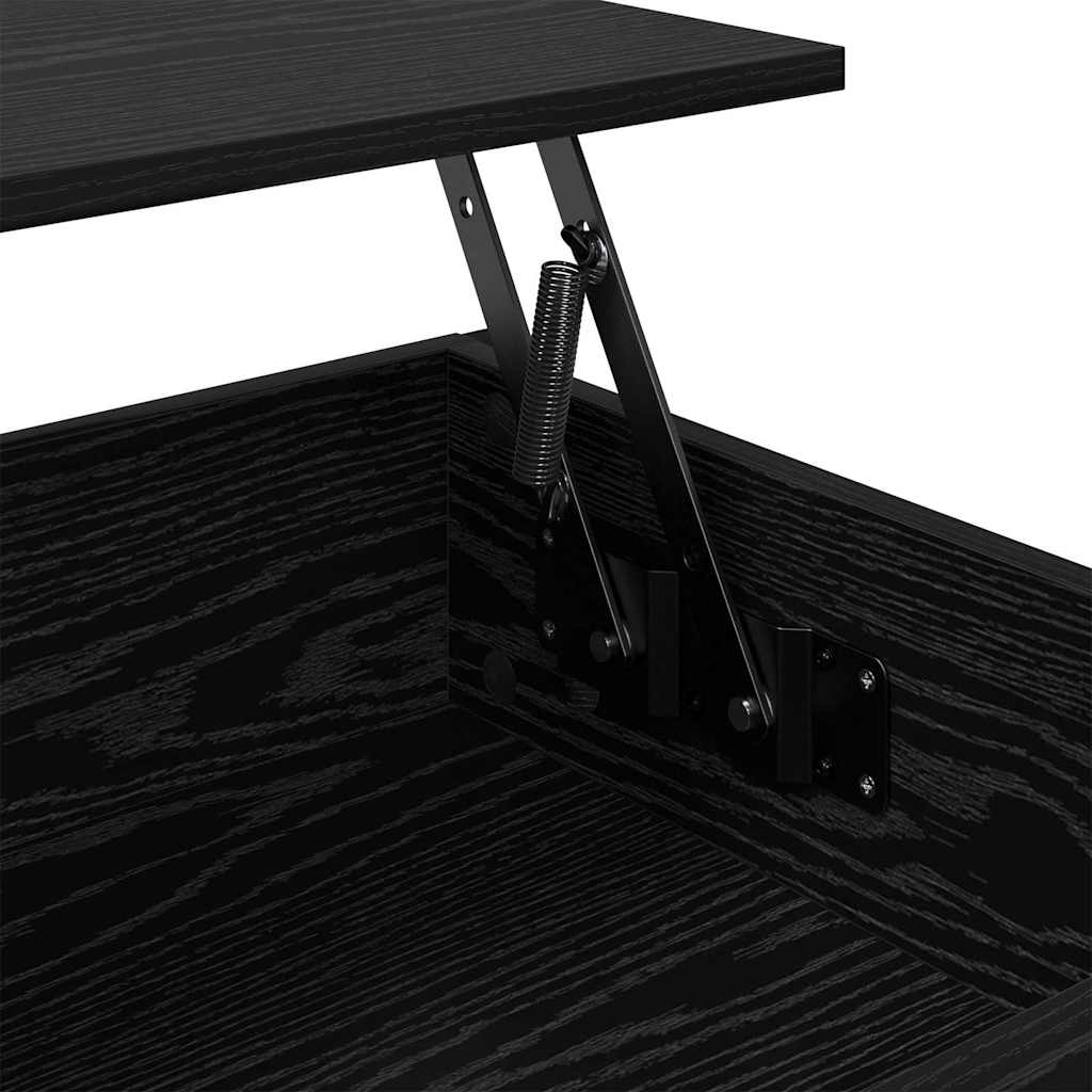 Coffee Table Black Oak 100 x 50 x 50 cm Engineered Wood