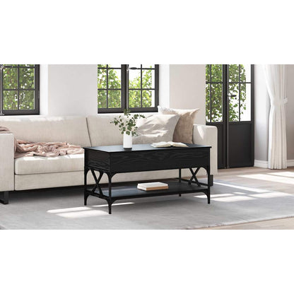 Coffee Table Black Oak 100 x 50 x 50 cm Engineered Wood