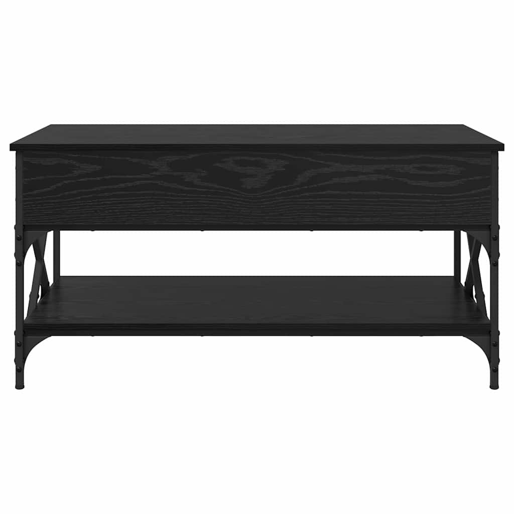 Coffee Table Black Oak 100 x 50 x 50 cm Engineered Wood