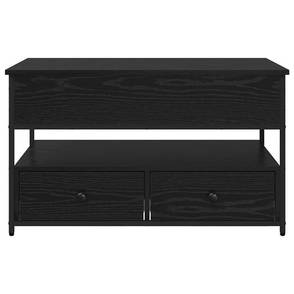 Coffee Table Black Oak 85 x 50 x 50 cm Engineered Wood