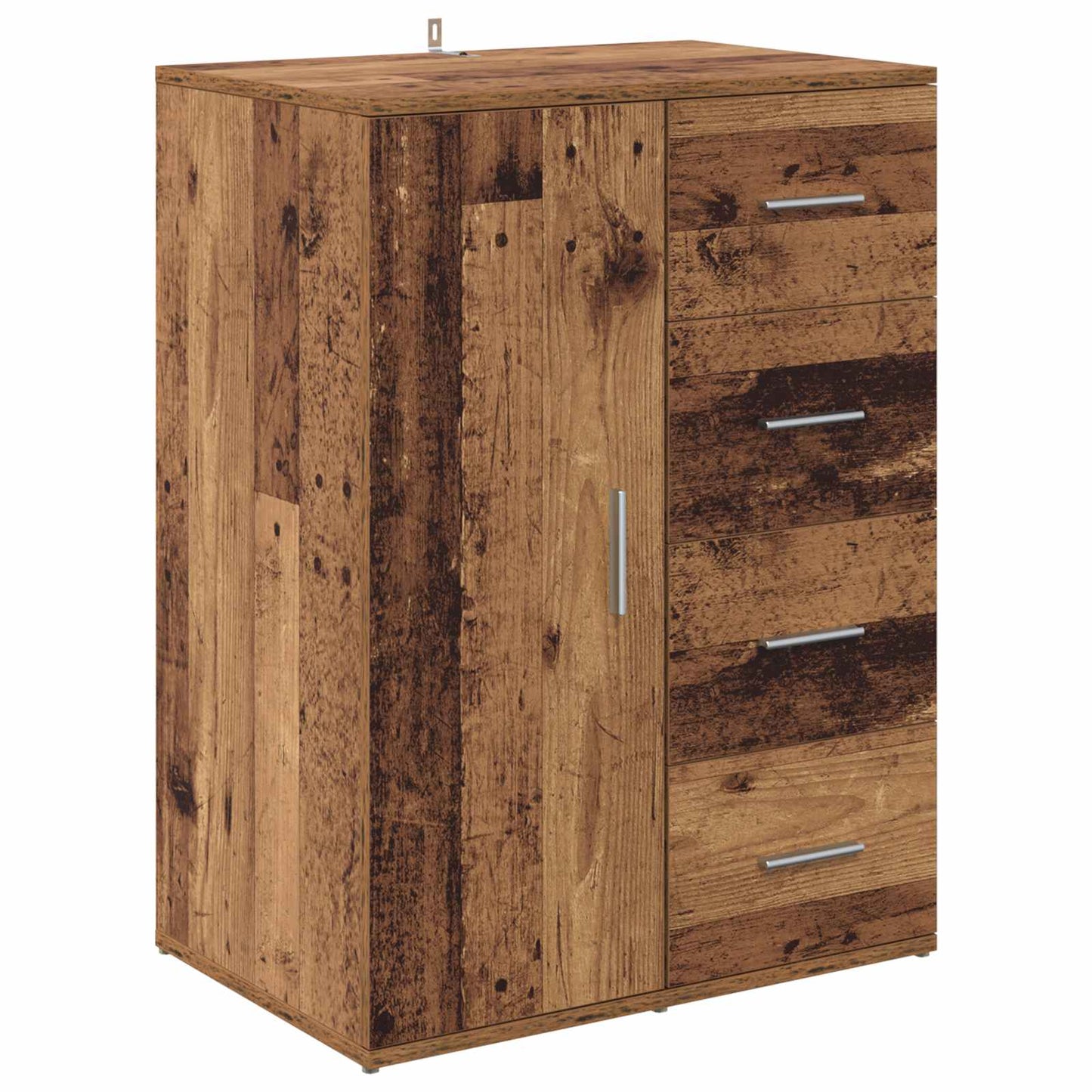 Sideboard with Drawer Old Wood 59 x 39 x 80 cm Engineered Wood