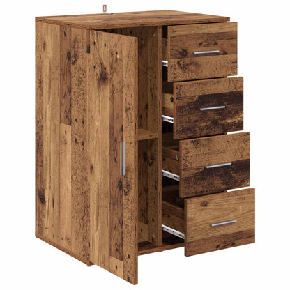 Sideboard with Drawer Old Wood 59 x 39 x 80 cm Engineered Wood