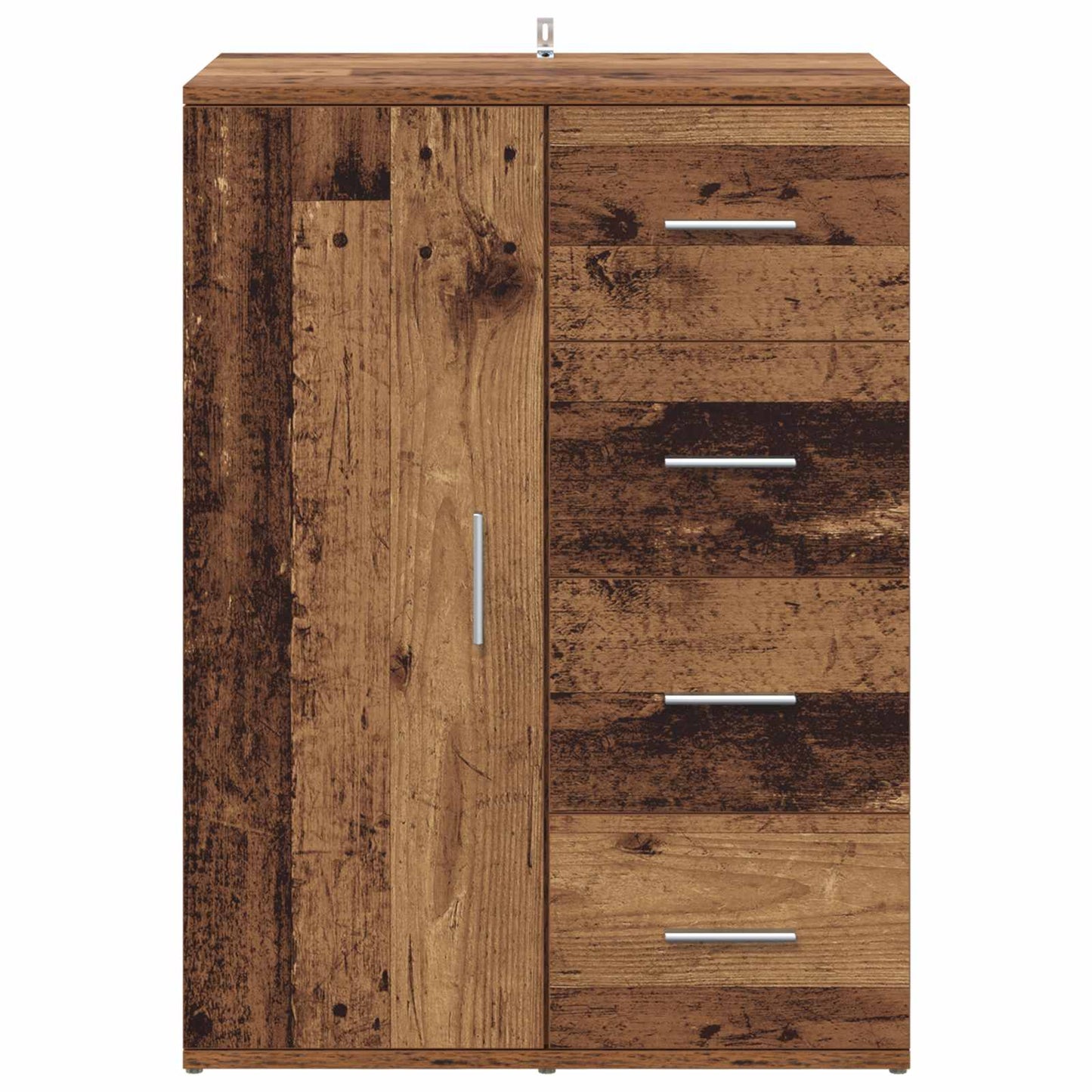 Sideboard with Drawer Old Wood 59 x 39 x 80 cm Engineered Wood