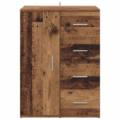 Sideboard with Drawer Old Wood 59 x 39 x 80 cm Engineered Wood