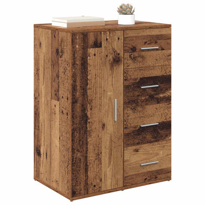 Sideboard with Drawer Old Wood 59 x 39 x 80 cm Engineered Wood