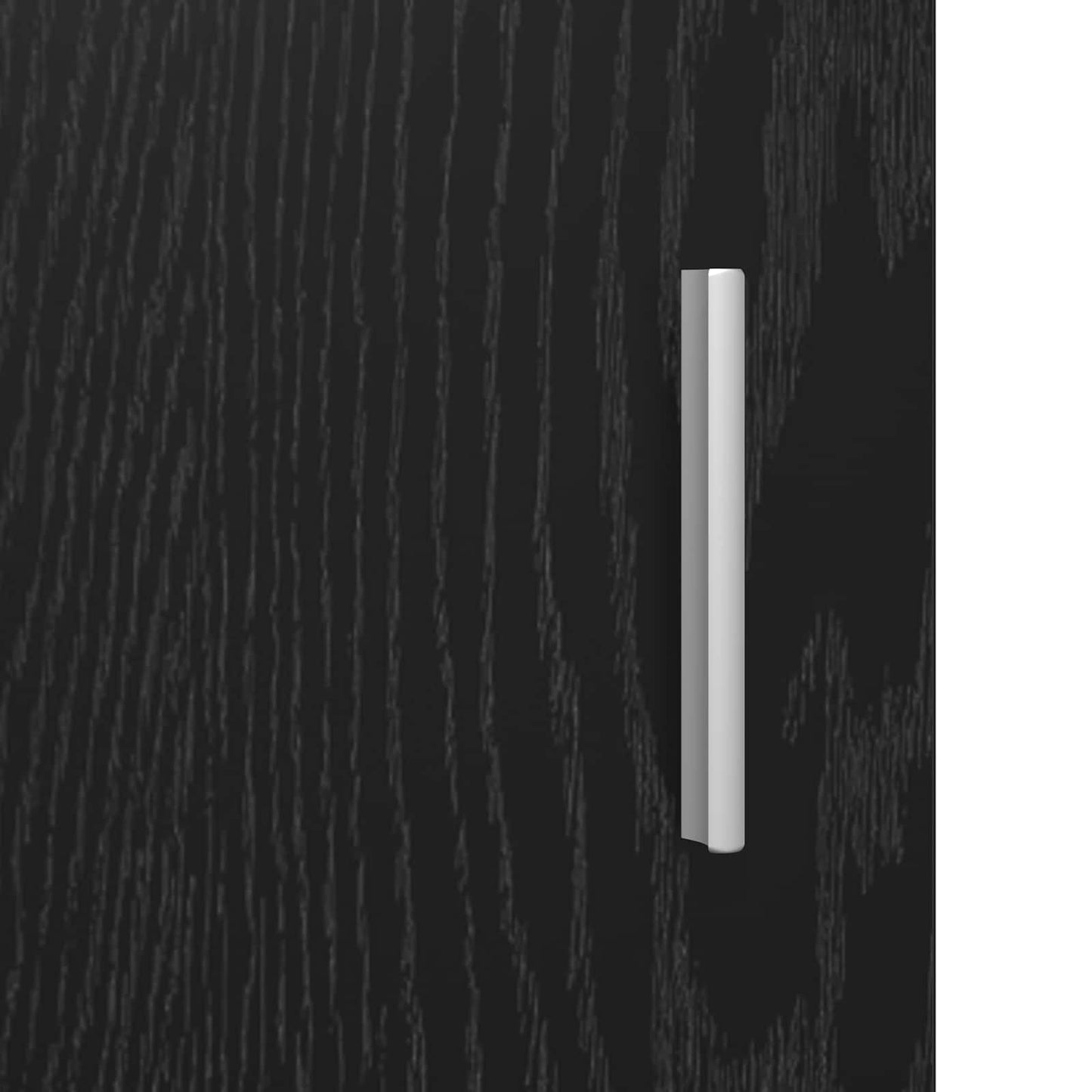 Sideboard with Drawer Black Oak 59 x 39 x 80 cm Engineered Wood