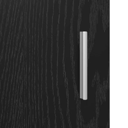 Sideboard with Drawer Black Oak 59 x 39 x 80 cm Engineered Wood