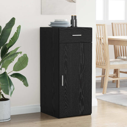 Storage Cabinet Black Oak 40 x 42.5 x 93 cm Engineered Wood