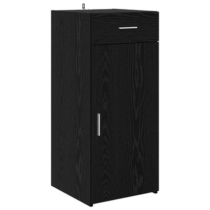 Storage Cabinet Black Oak 40 x 42.5 x 93 cm Engineered Wood