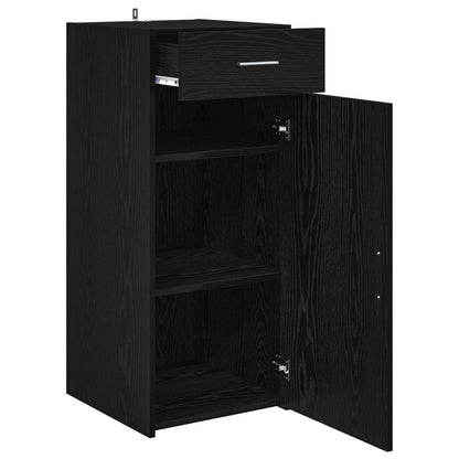 Storage Cabinet Black Oak 40 x 42.5 x 93 cm Engineered Wood