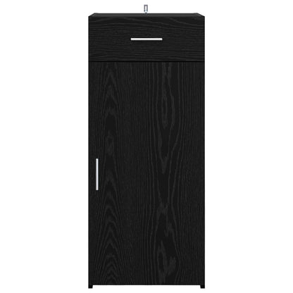 Storage Cabinet Black Oak 40 x 42.5 x 93 cm Engineered Wood