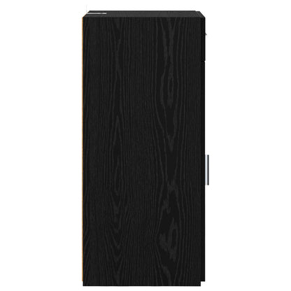 Storage Cabinet Black Oak 40 x 42.5 x 93 cm Engineered Wood
