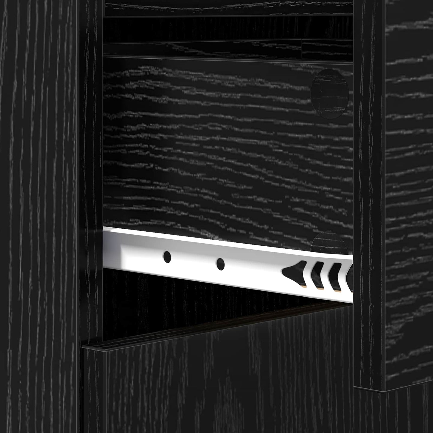 Sideboard Black oak 45 x 42.5 x 93 cm Engineered wood
