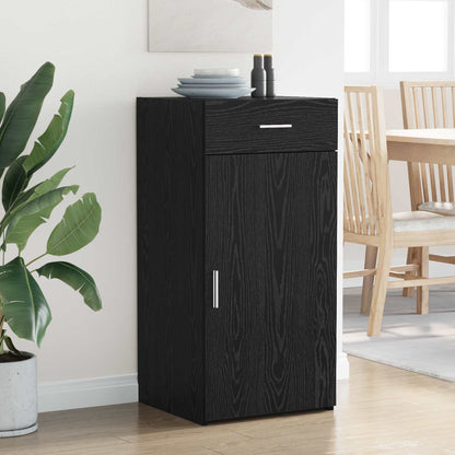 Sideboard Black oak 45 x 42.5 x 93 cm Engineered wood