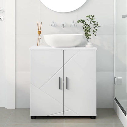 Bathroom Cabinet White 61 x 35 x 64 cm Engineered wood & Metal