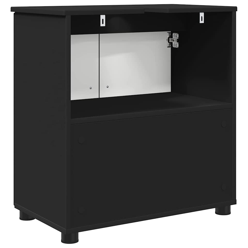 Bathroom Cabinet Black 61 x 35 x 64 cm Engineered wood & Metal