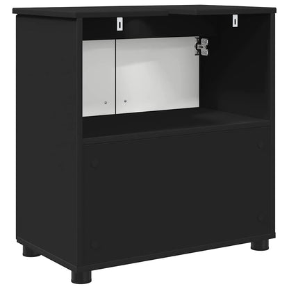 Bathroom Cabinet Black 61 x 35 x 64 cm Engineered wood & Metal