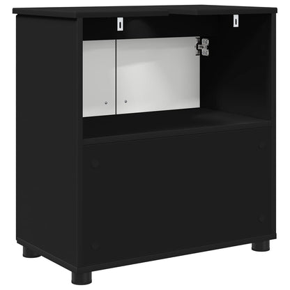 Bathroom Cabinet Black 61 x 35 x 64 cm Engineered wood, Metal