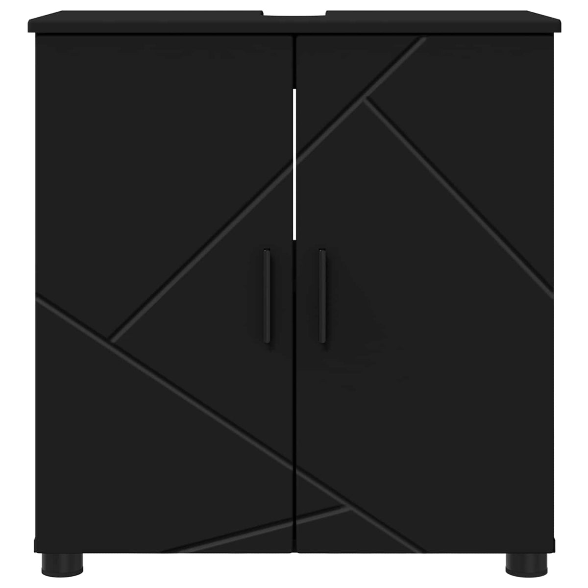 Bathroom Cabinet Black 61 x 35 x 64 cm Engineered wood, Metal