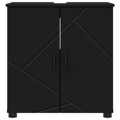 Bathroom Cabinet Black 61 x 35 x 64 cm Engineered wood, Metal