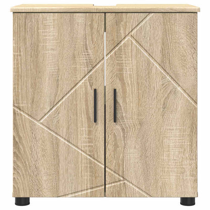 Bathroom Cabinet with Storage Sonoma Oak 61 x 35 x 64 cm