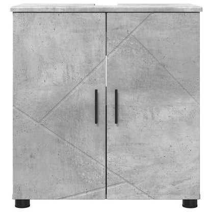Bathroom Cabinet with Storage Concrete Grey 61 x 35 x 64 cm