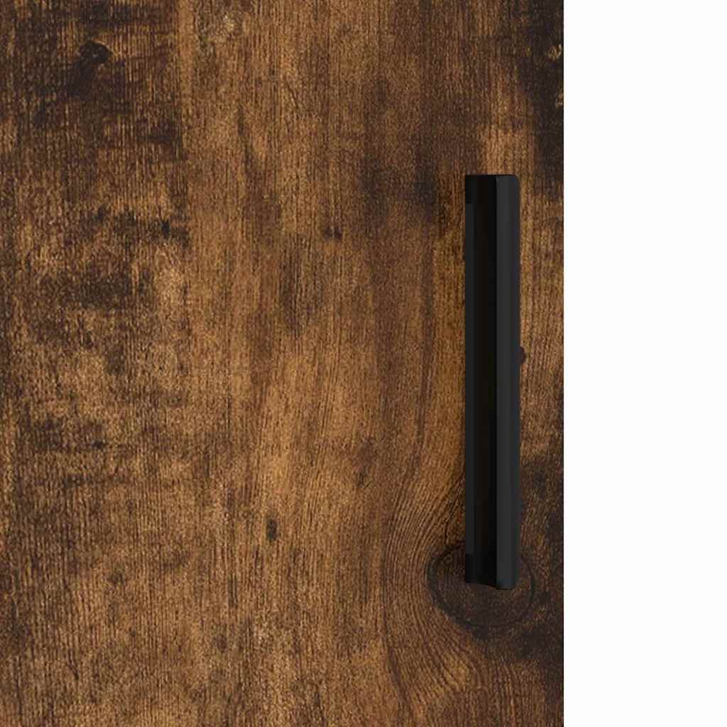Bathroom Cabinet with Storage Smoked Oak 61 x 35 x 64 cm