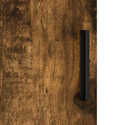 Bathroom Cabinet with Storage Smoked Oak 61 x 35 x 64 cm