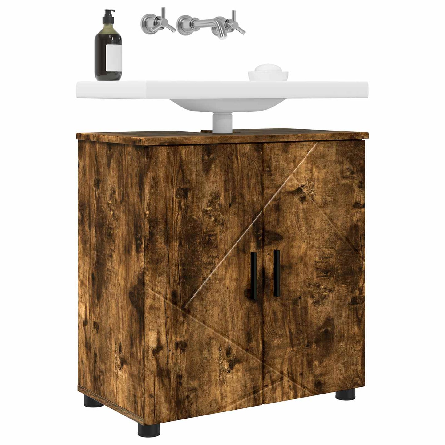 Bathroom Cabinet Smoked Oak 61 x 35 x 64 cm