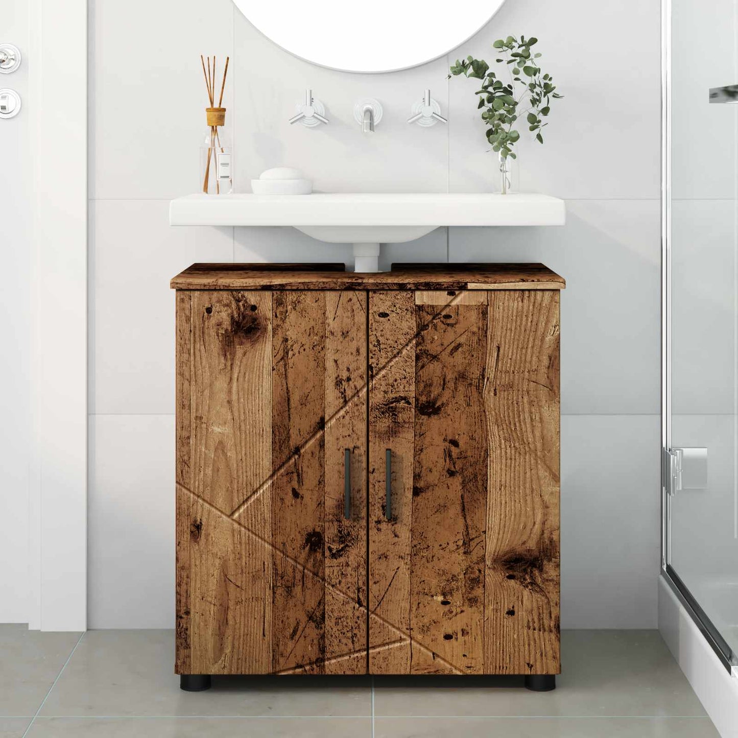 Bathroom Cabinet Old Wood 61 x 35 x 64 cm