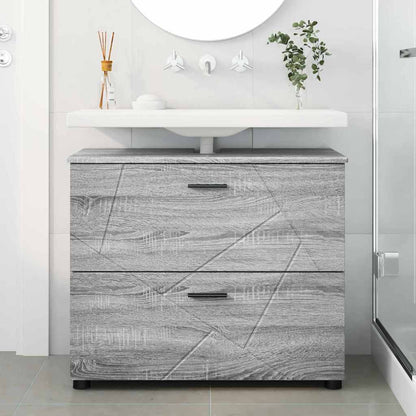 Bathroom Cabinet with Drawer Grey Sonoma 76.5 x 35 x 64 cm