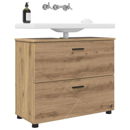 Bathroom Cabinet with Drawer Artisan Oak 76.5 x 35 x 64 cm