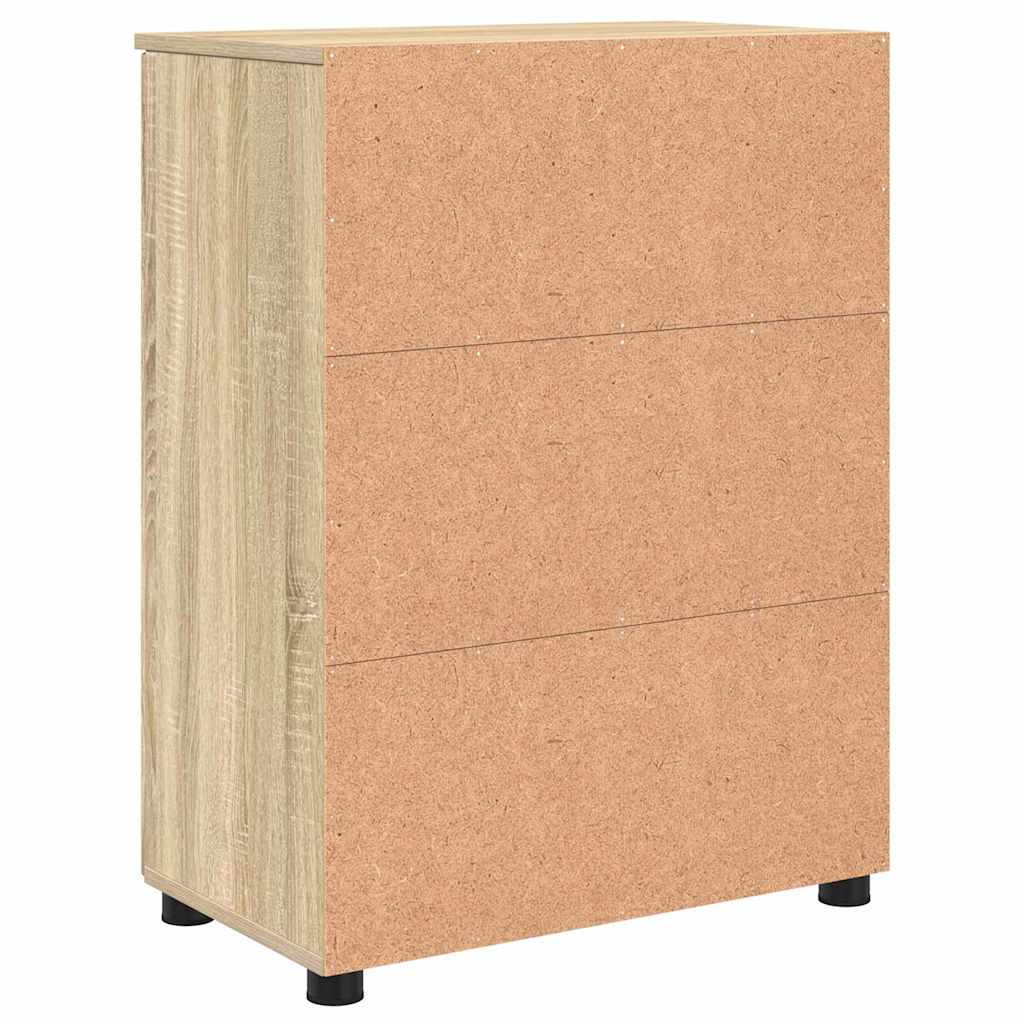 Bathroom Cabinet with Storage Sonoma Oak 60 x 35 x 80 cm