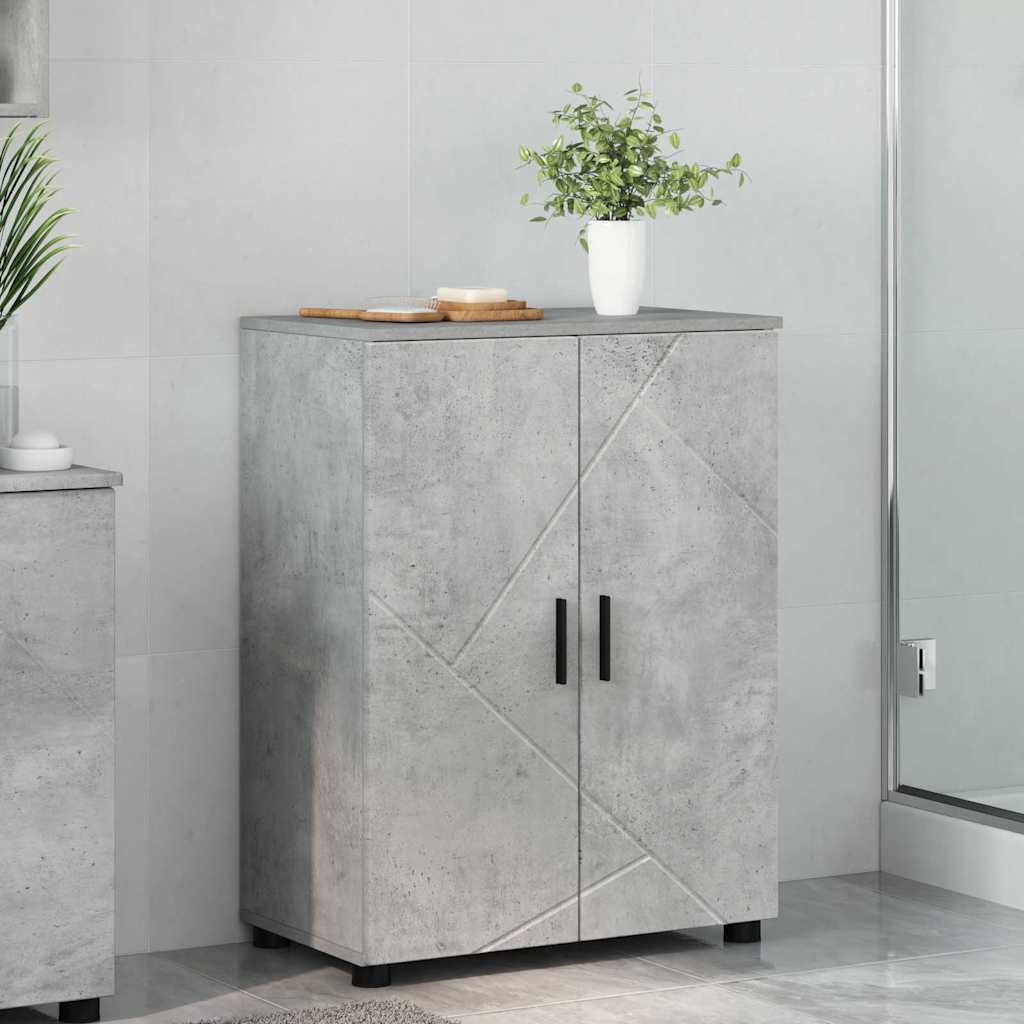 Bathroom Cabinet Concrete Grey 60 x 35 x 80 cm
