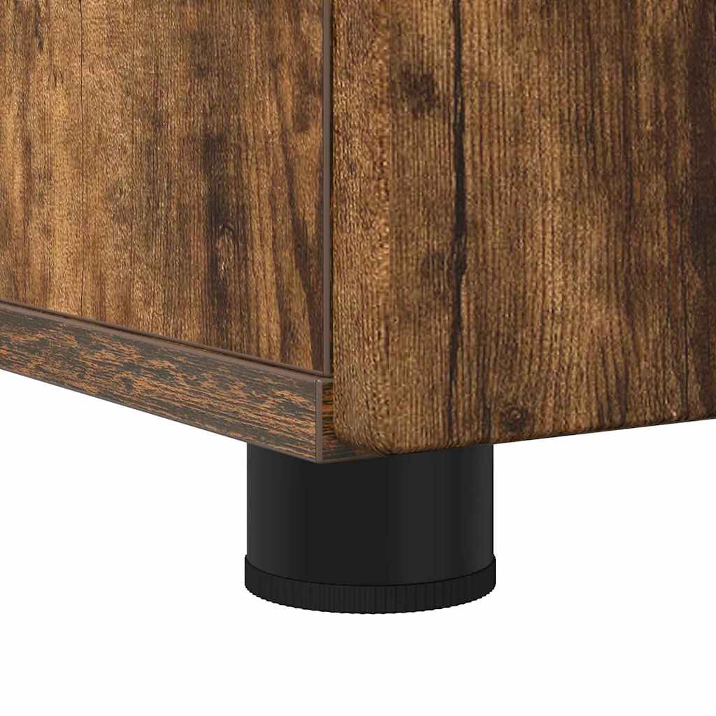 Bathroom Cabinet with Storage Smoked Oak 60 x 35 x 80 cm