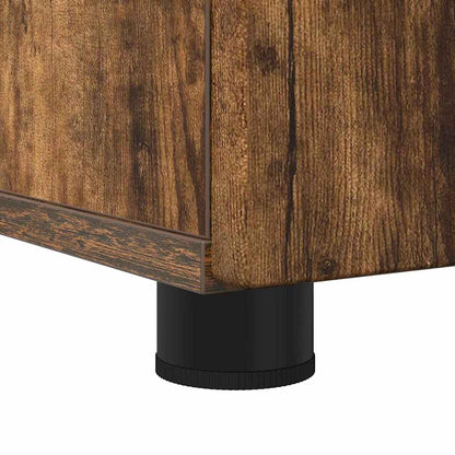 Bathroom Cabinet with Storage Smoked Oak 60 x 35 x 80 cm