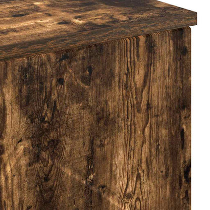 Bathroom Cabinet with Storage Smoked Oak 60 x 35 x 80 cm