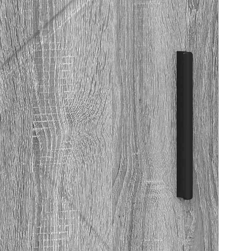 Bathroom Cabinet with Storage Grey Sonoma 60 x 35 x 80 cm